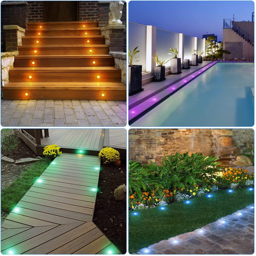 RGB Outdoor Lamp String LED Underground Lamp Low