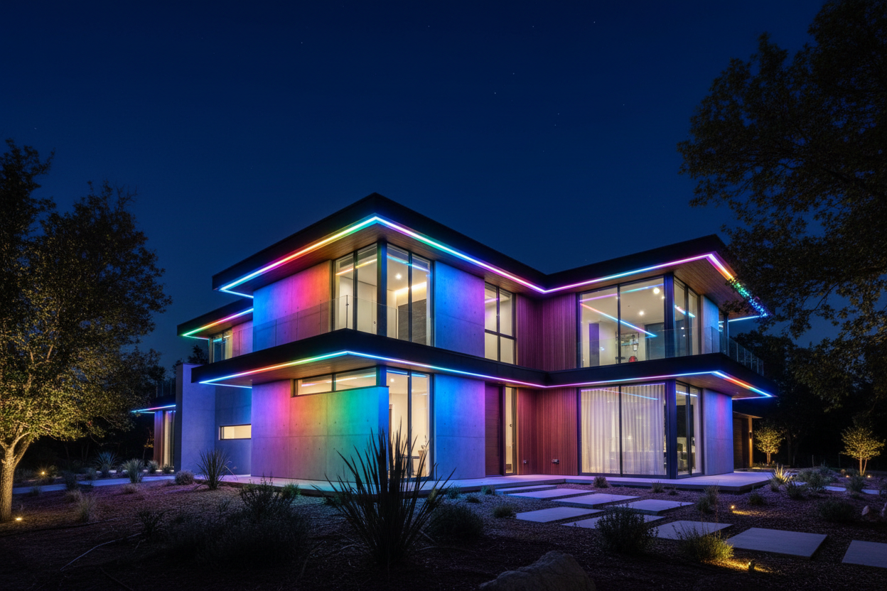 de lexterieur et lumiere rbg